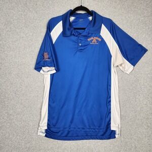 Rail South Union Pacific Polo Shirt Mens Extra Large‎ Blue Safety First Railroad